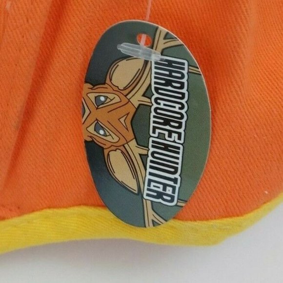 New HardCore Hunter Orange Embroidered Adjustable Baseball Cap - Picture 5 of 6